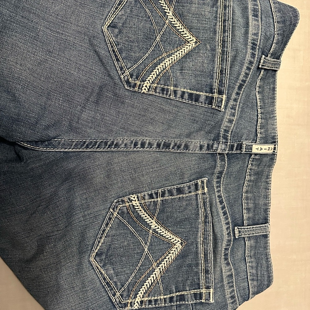 Ariat Light Blue Denim Jeans with Paisley Lining